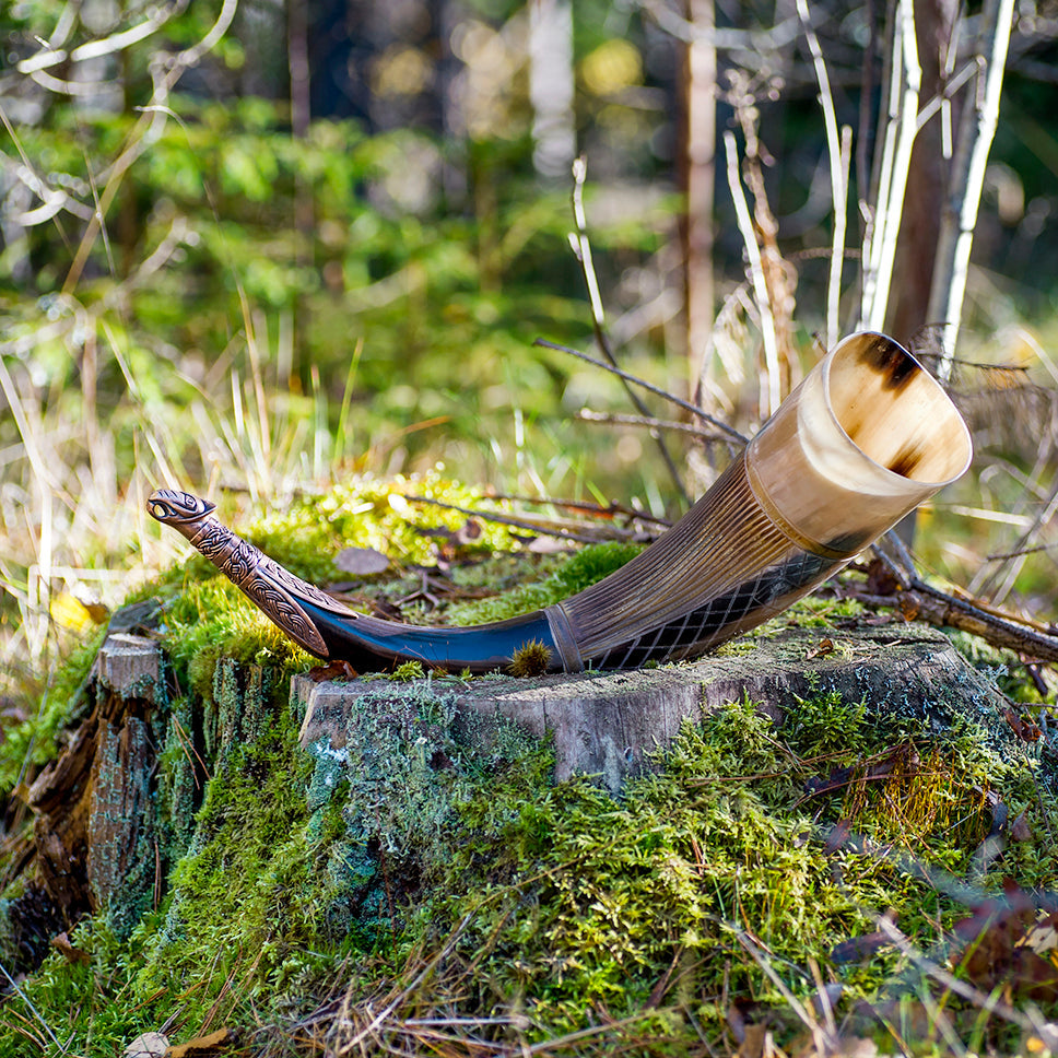 Horn Accessories - Drinking Horn Terminal, Fenrir - Grimfrost.com