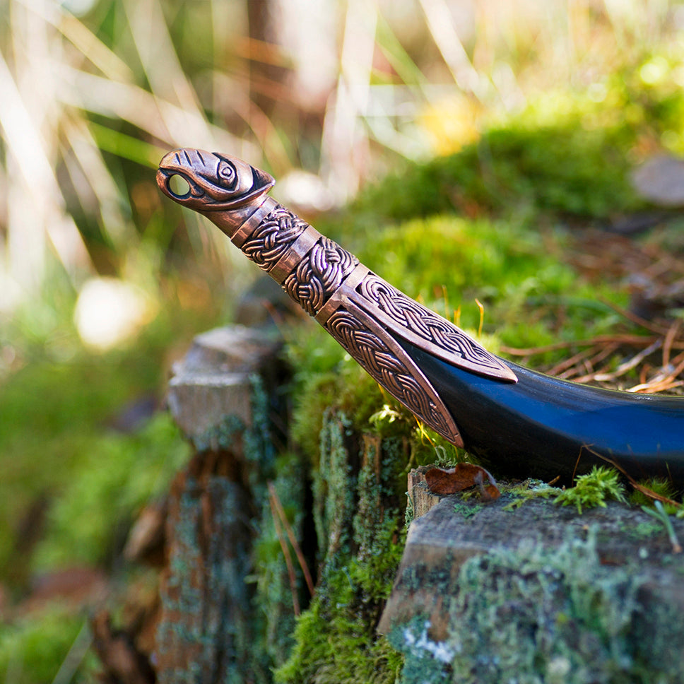 Horn Accessories - Drinking Horn Terminal, Fenrir - Grimfrost.com