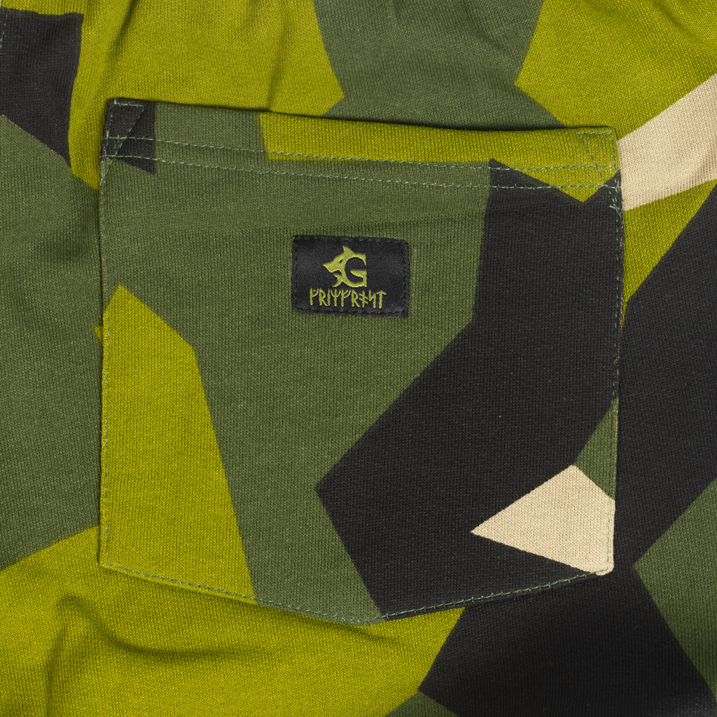 Premium Sweatshorts, Berserker, M90 Green Camo