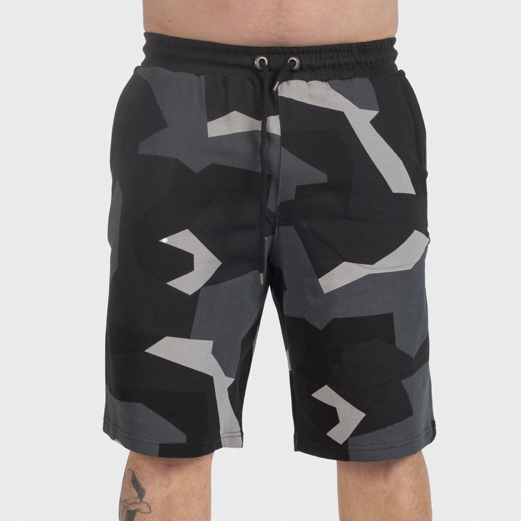 Premium Sweatshorts, Grimfrost, M90 Grå Camo