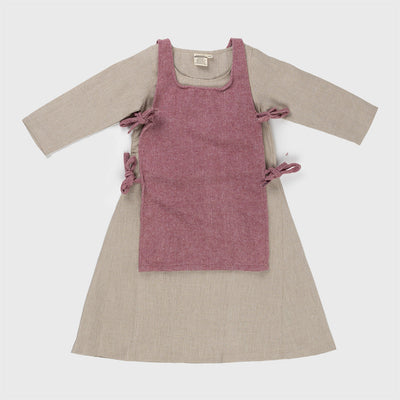 Kids Apron Dress, Natural