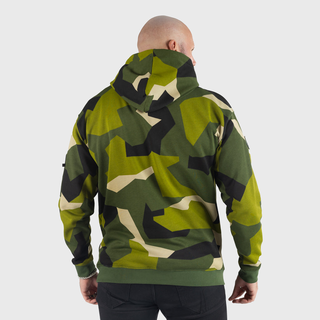 Premium huvtröja, Ulfhedinn, M90 Grön Camo