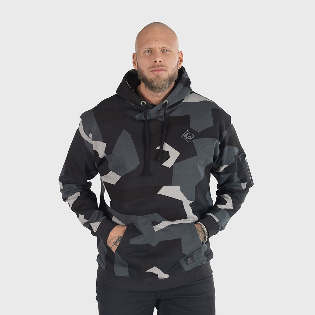 Premium Hoodie, Grimfrost, M90 Grey Camo