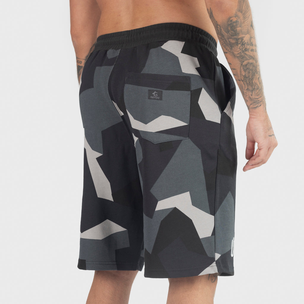 Premium Sweatshorts, Berserker, M90 Grå Camo