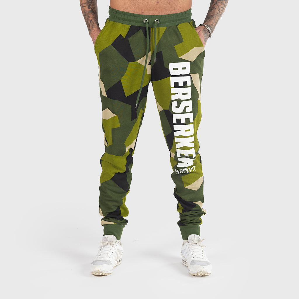 Premium Sweatpants, Berserker, M90 Grön Camo