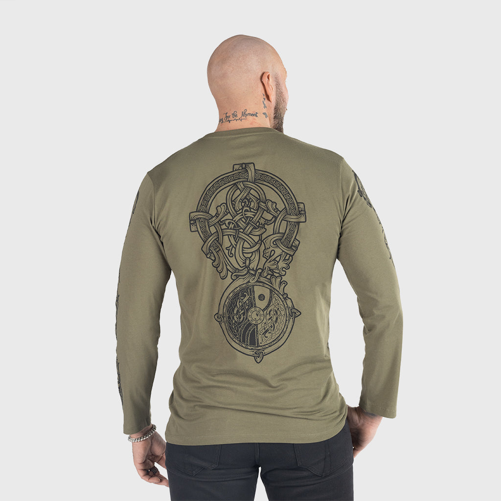 Premium Longsleeve, The Wolf, Green