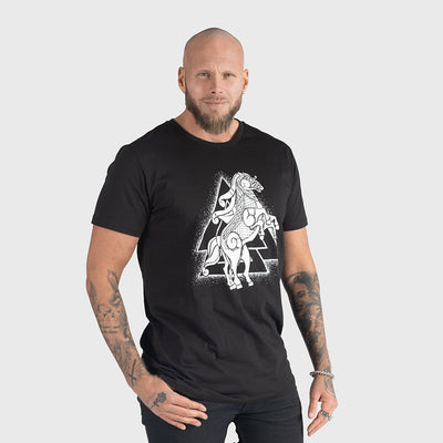 Premium Tee, Sleipnir, Svart