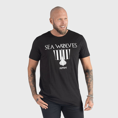 Premium Tee, Sea Wolves, Svart