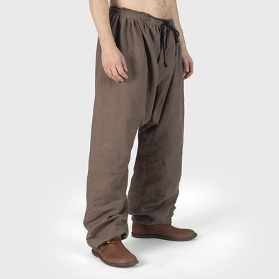 Linen High Breeches, Brown