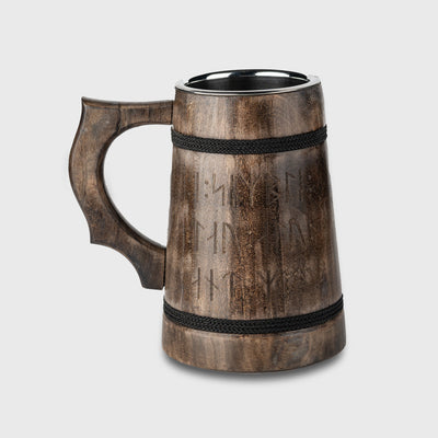 Tankard, Runes, Dark Wood