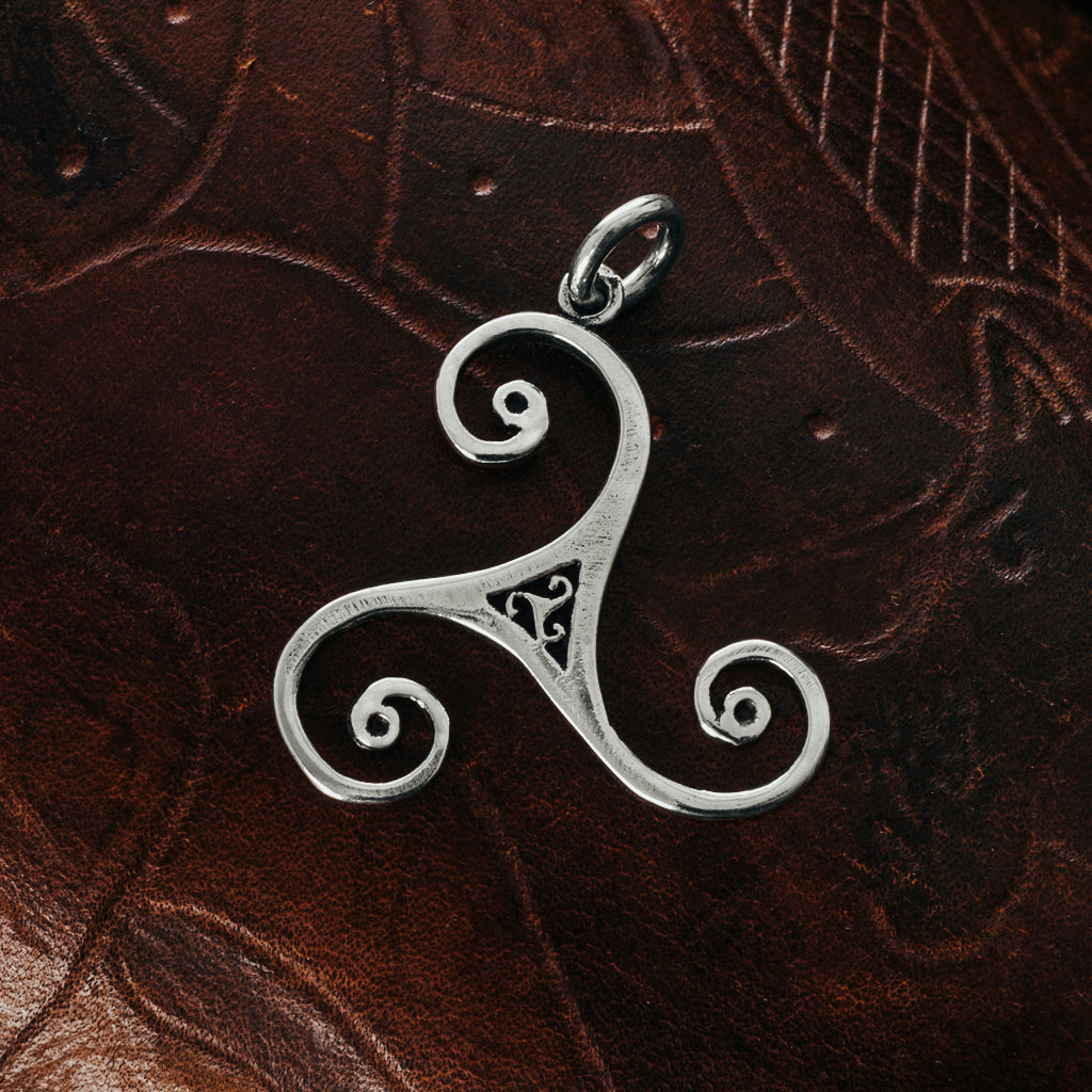 Pendants - Triskele Pendant, Silver - Grimfrost.com