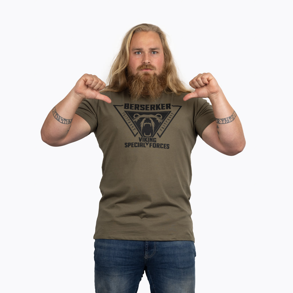 Premium t-shirt, Berserker, Grön