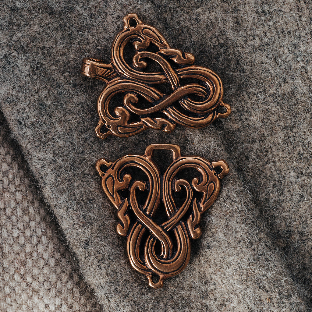 Clasps - Lindworm Clasp, Bronze - Grimfrost.com