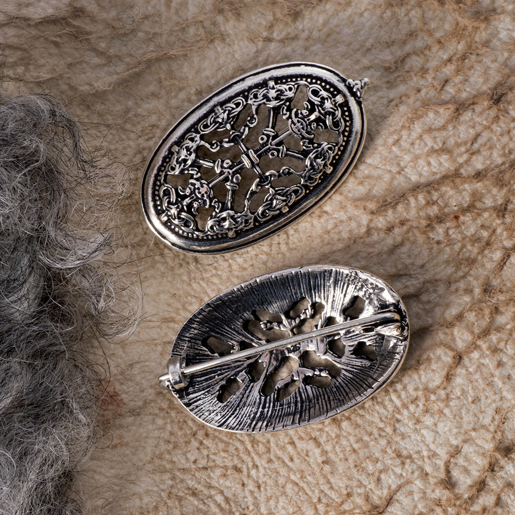 Brooches - Borre Brooches, Silver - Grimfrost.com