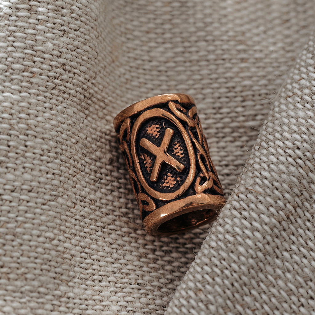 Beard Rings - Gebo Beard Ring, Bronze - Grimfrost.com