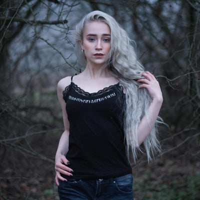 Tank Tops - Women’s Lace Top, Freyja - Grimfrost.com