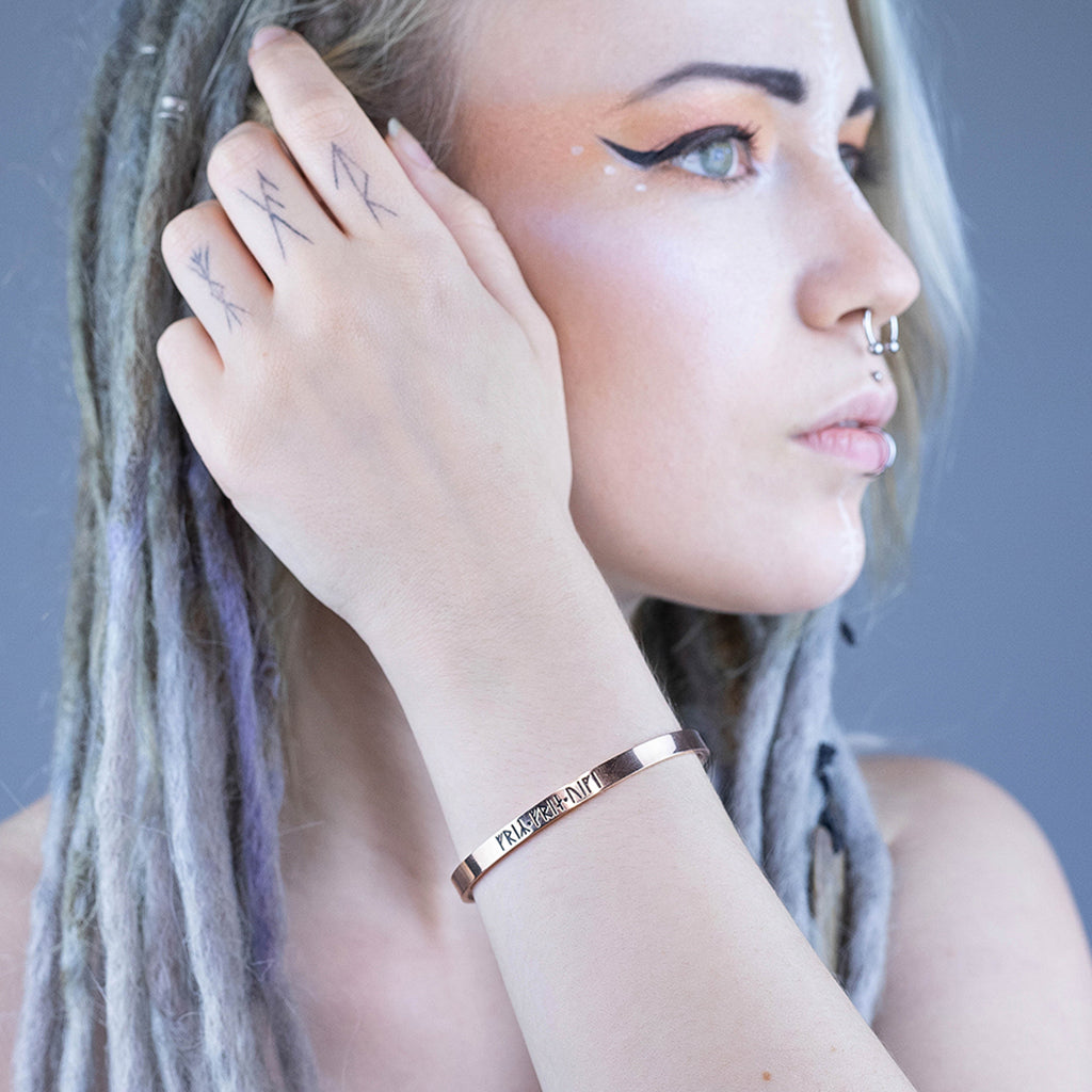 Freyr & Freyja Classic Bracelet, Rose Gold Titanium