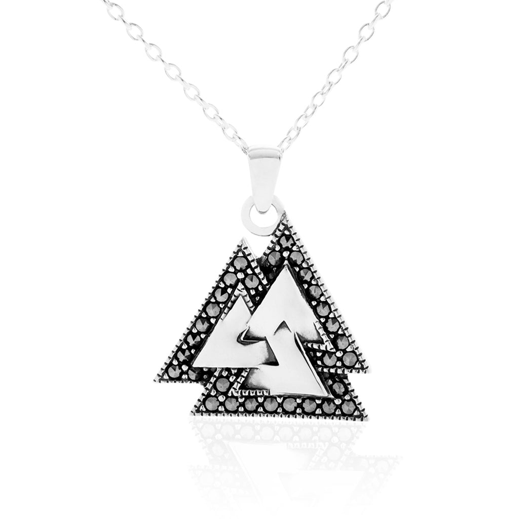 Hängsmycke, Valknut, Silver