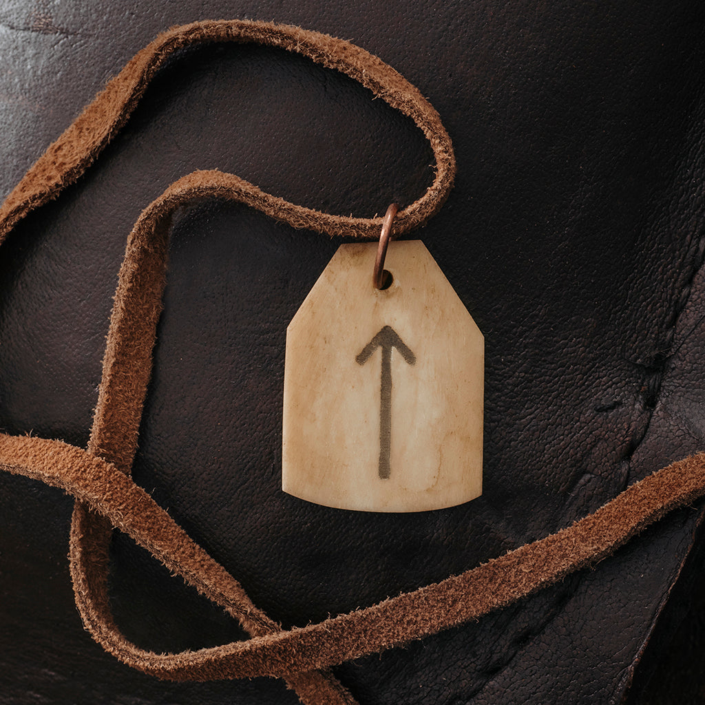 Bone Amulets - Tyr Rune Amulet, Bone - Grimfrost.com