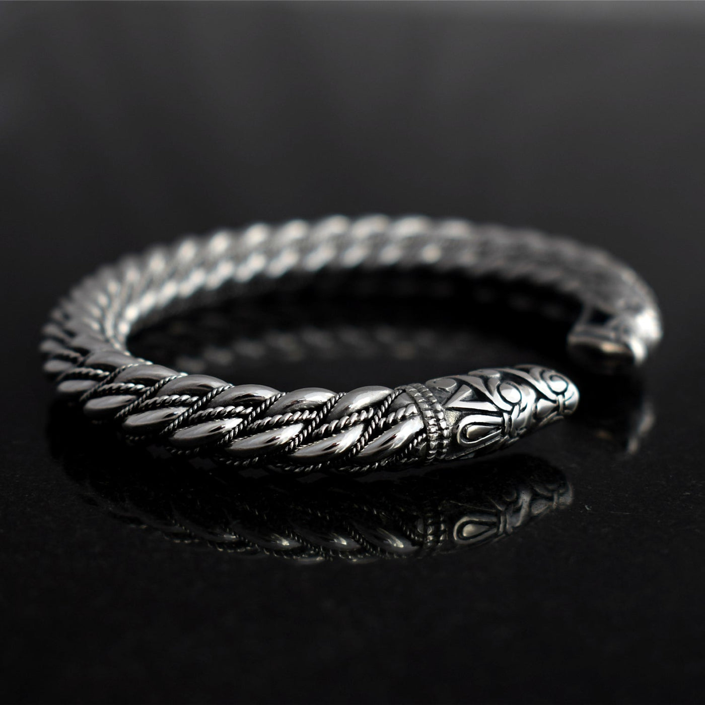 Arm Rings - Premium Gotland Armring, Silver - Grimfrost.com