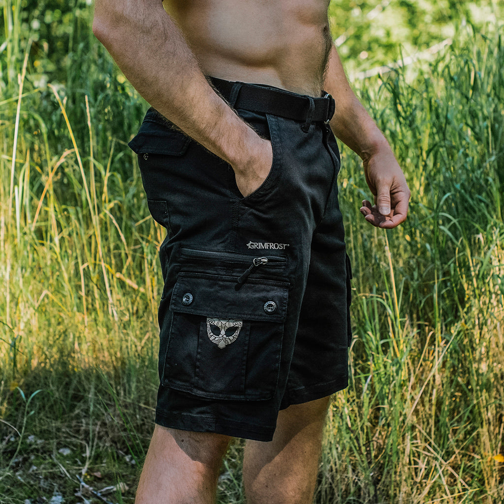 Grimfrosts cargoshorts, Svart