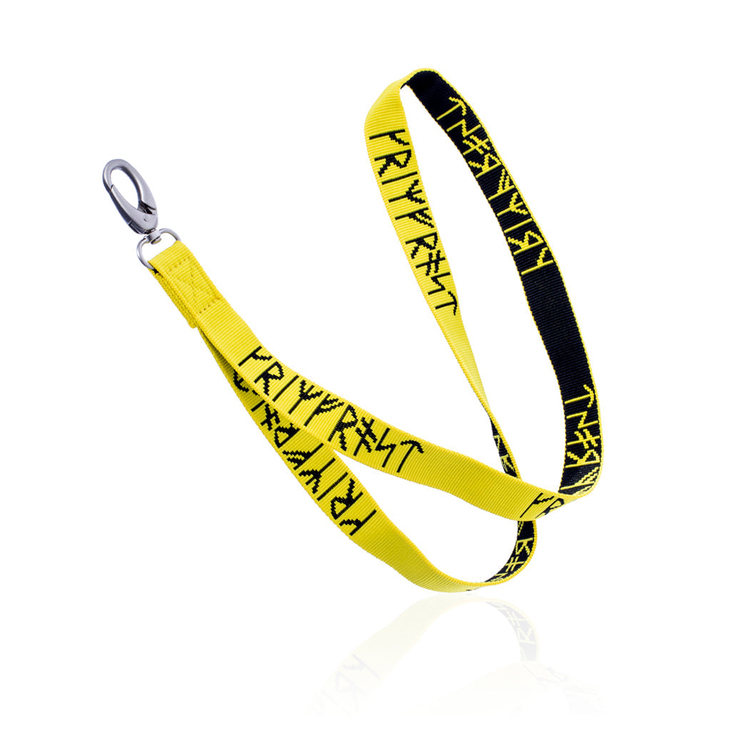 Grimfrost Woven Lanyard, Yellow