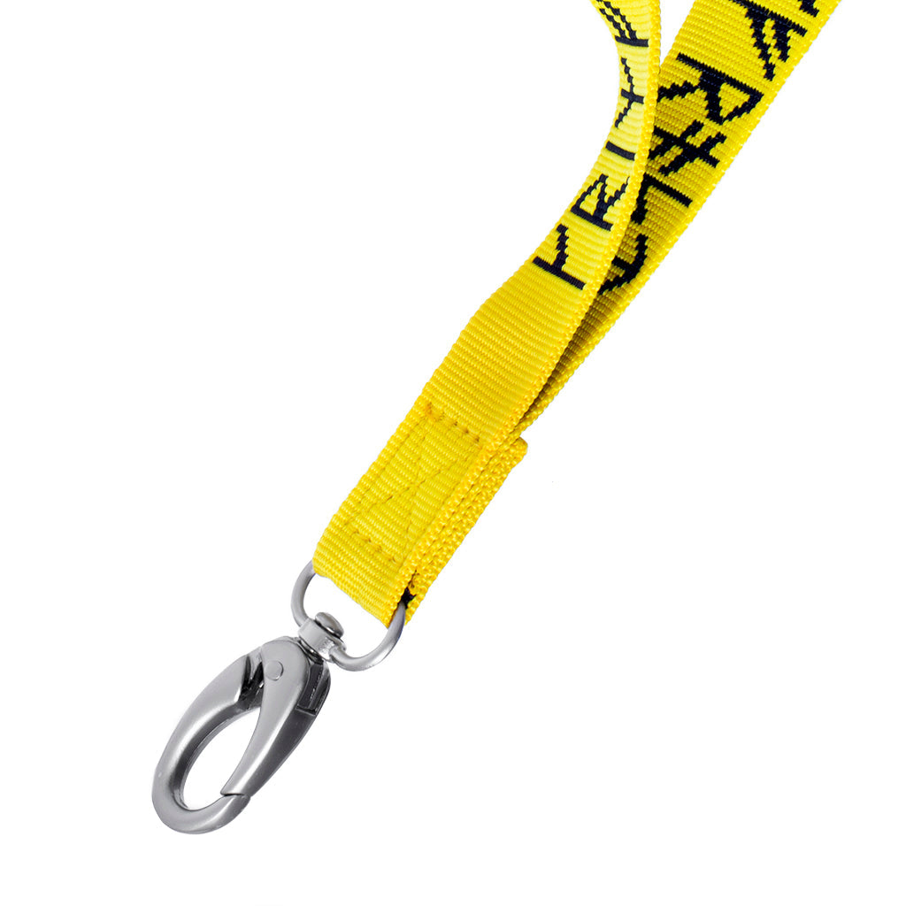 Grimfrost Woven Lanyard, Yellow