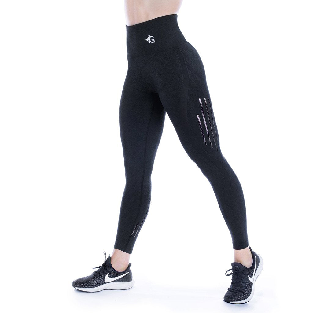 Leggings, Vented, Black