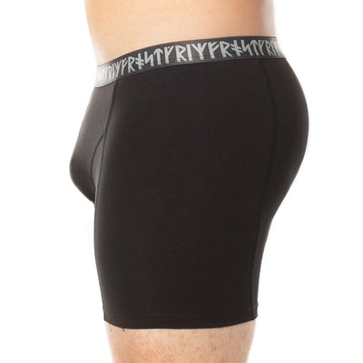 Grimfrost långa boxershorts, 3-pack, Svart