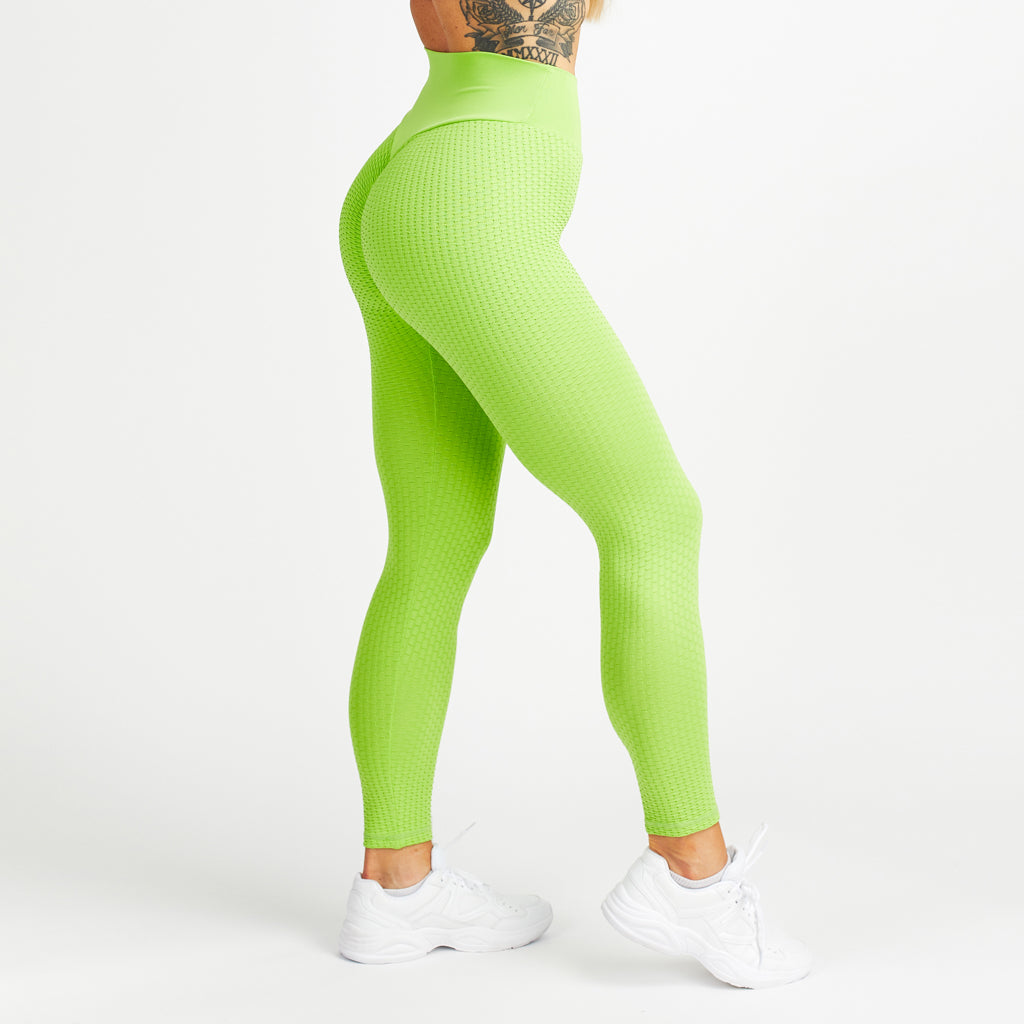 Honeycomb Leggings, Light Green