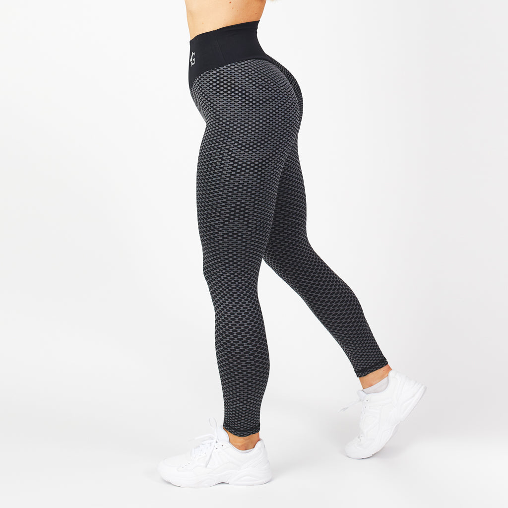 Honeycomb Leggings, Black