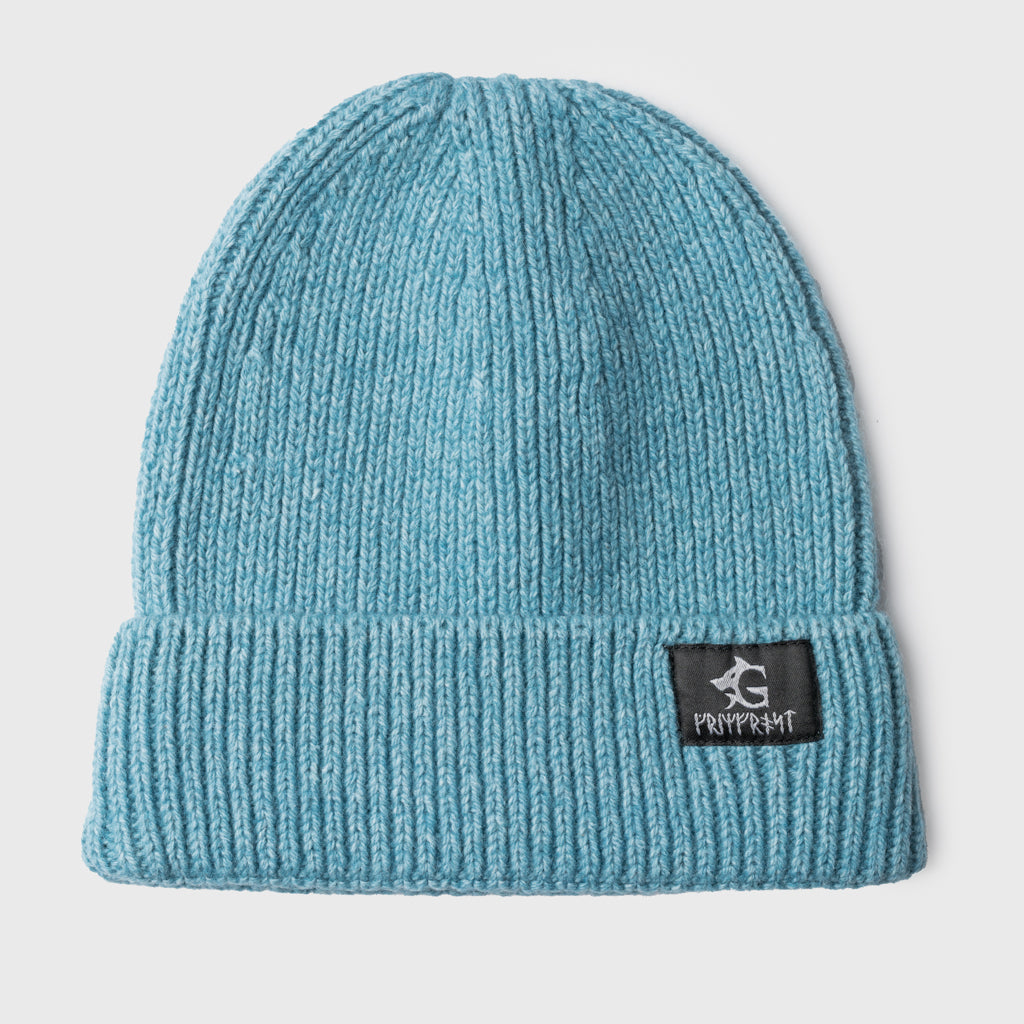 Grimfrost Watch Cap, Blue Merino Wool