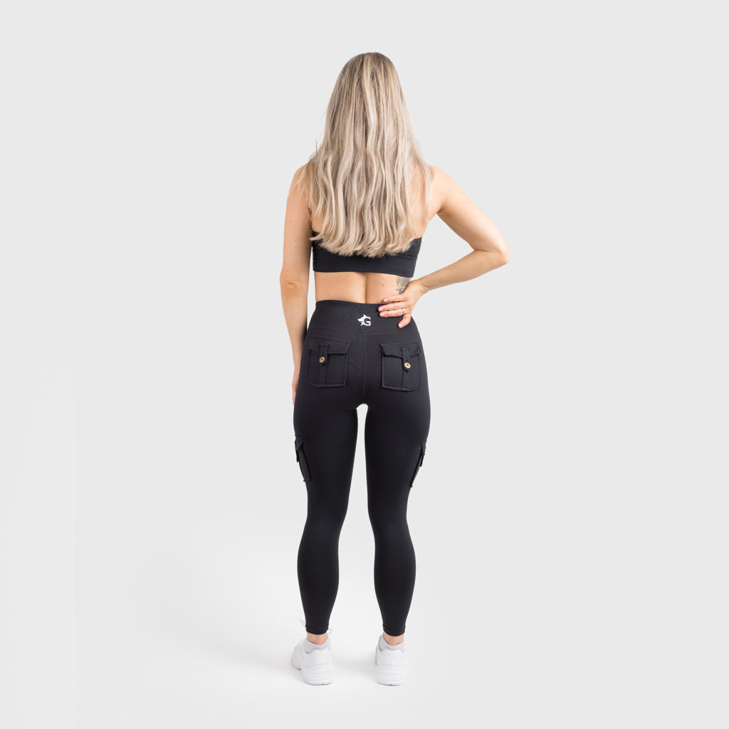 Cargo Leggings, Svart