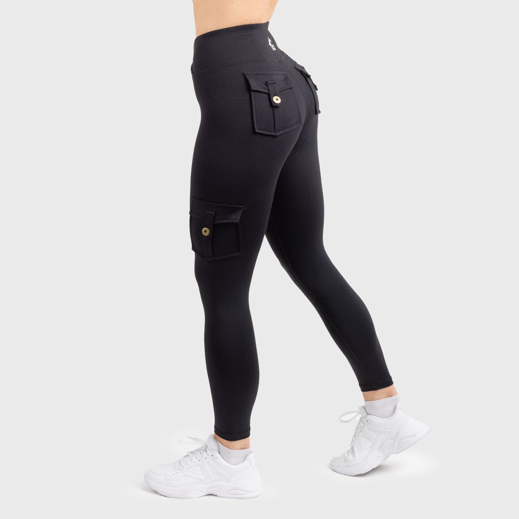 Cargo Leggings, Svart