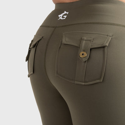 Cargo Leggings, Grön