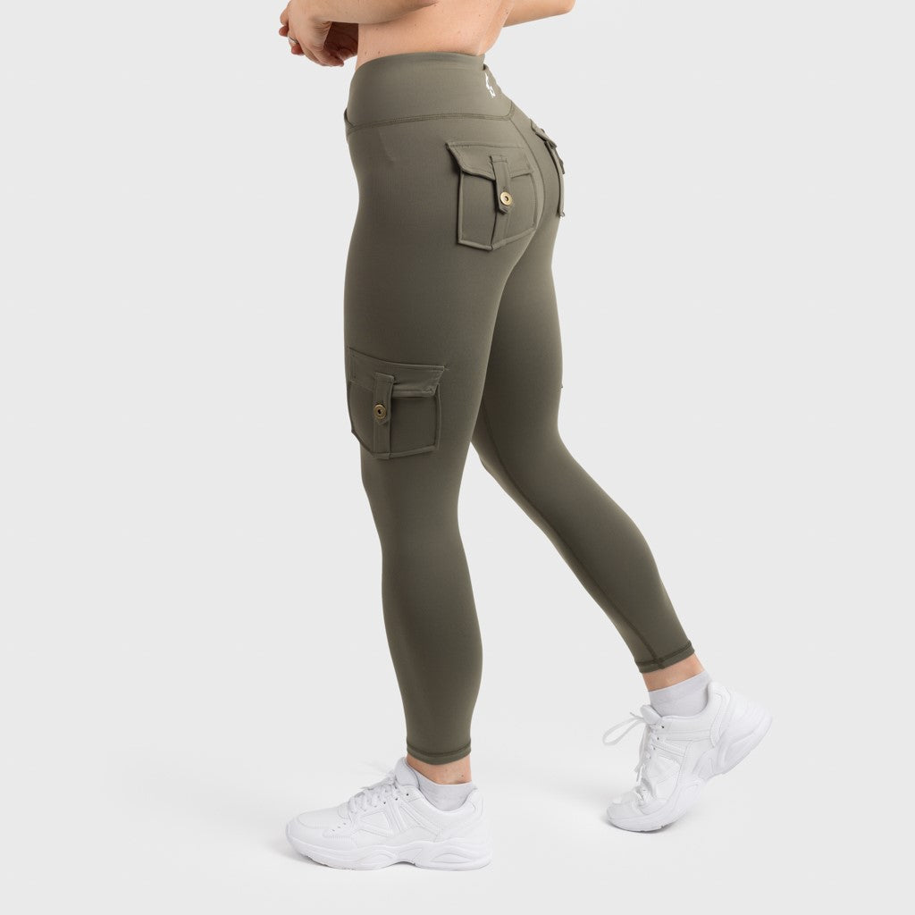 Cargo Leggings, Grön