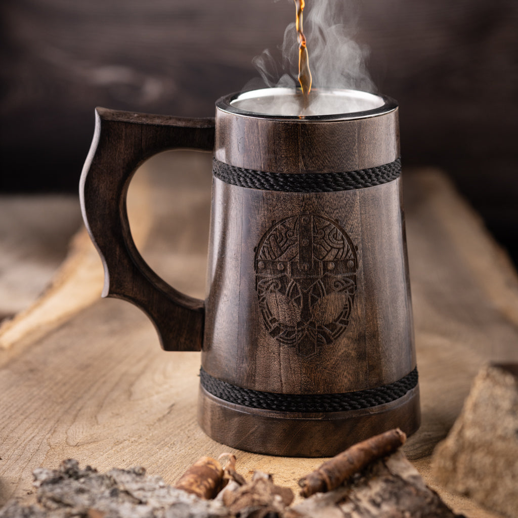 Tankard, Clan Helmet, Dark Wood