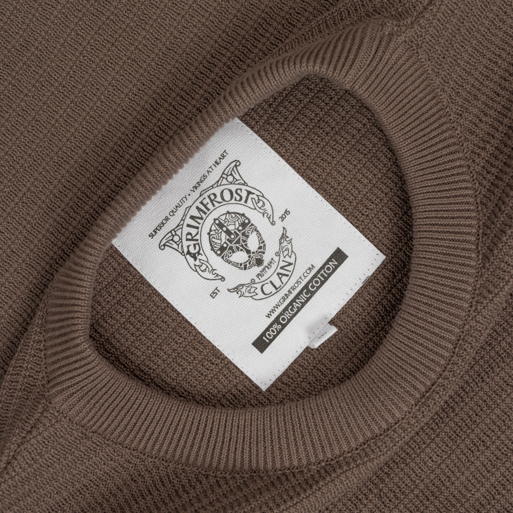 Tactical Sweater, Brown Cotton