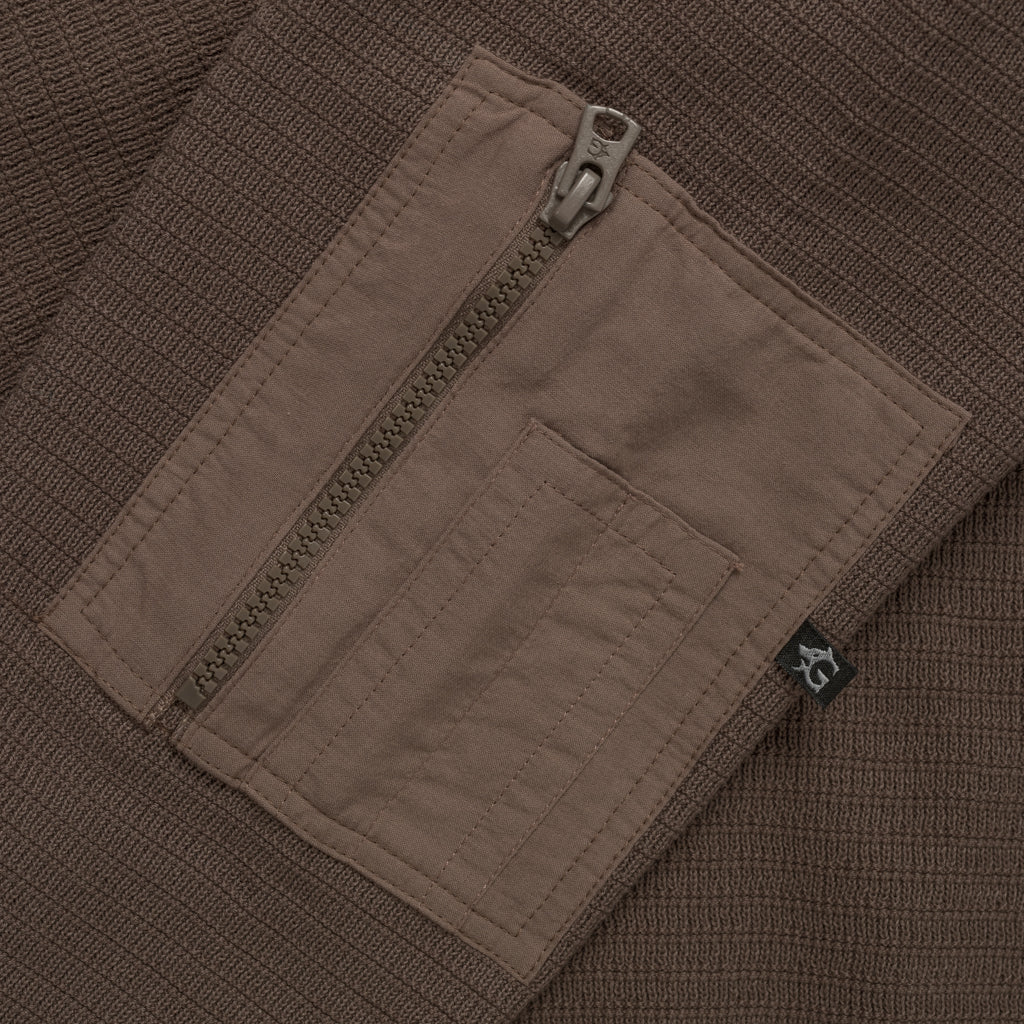 Tactical Sweater, Brown Cotton