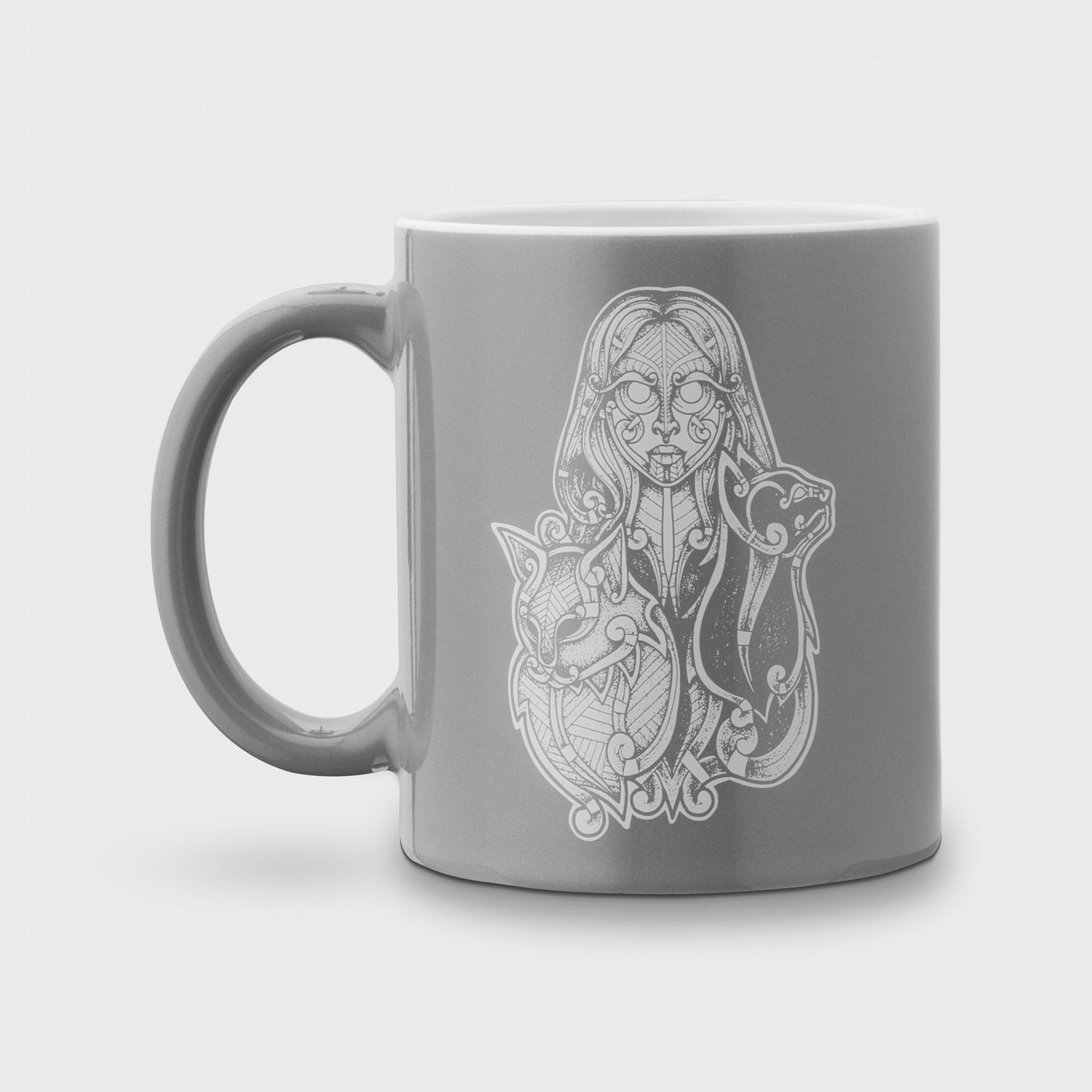 Kaffemugg, Freyja, Grå