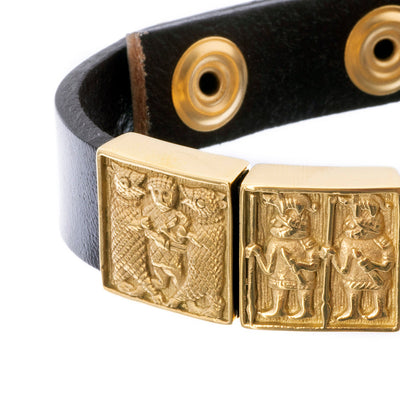 Armband, Torslunda, Guldfärgat stål