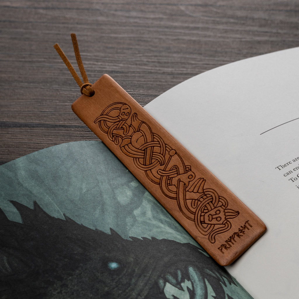 Wooden Bookmark, Viking Knotwork