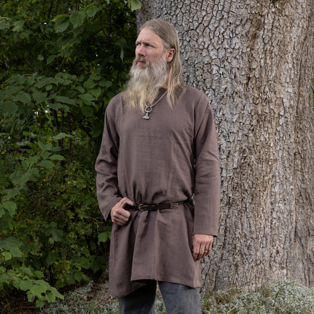 Viking Linen Tunic, Brown