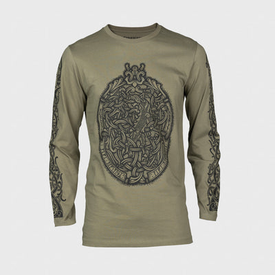 Premium Longsleeve, The Wolf, Green