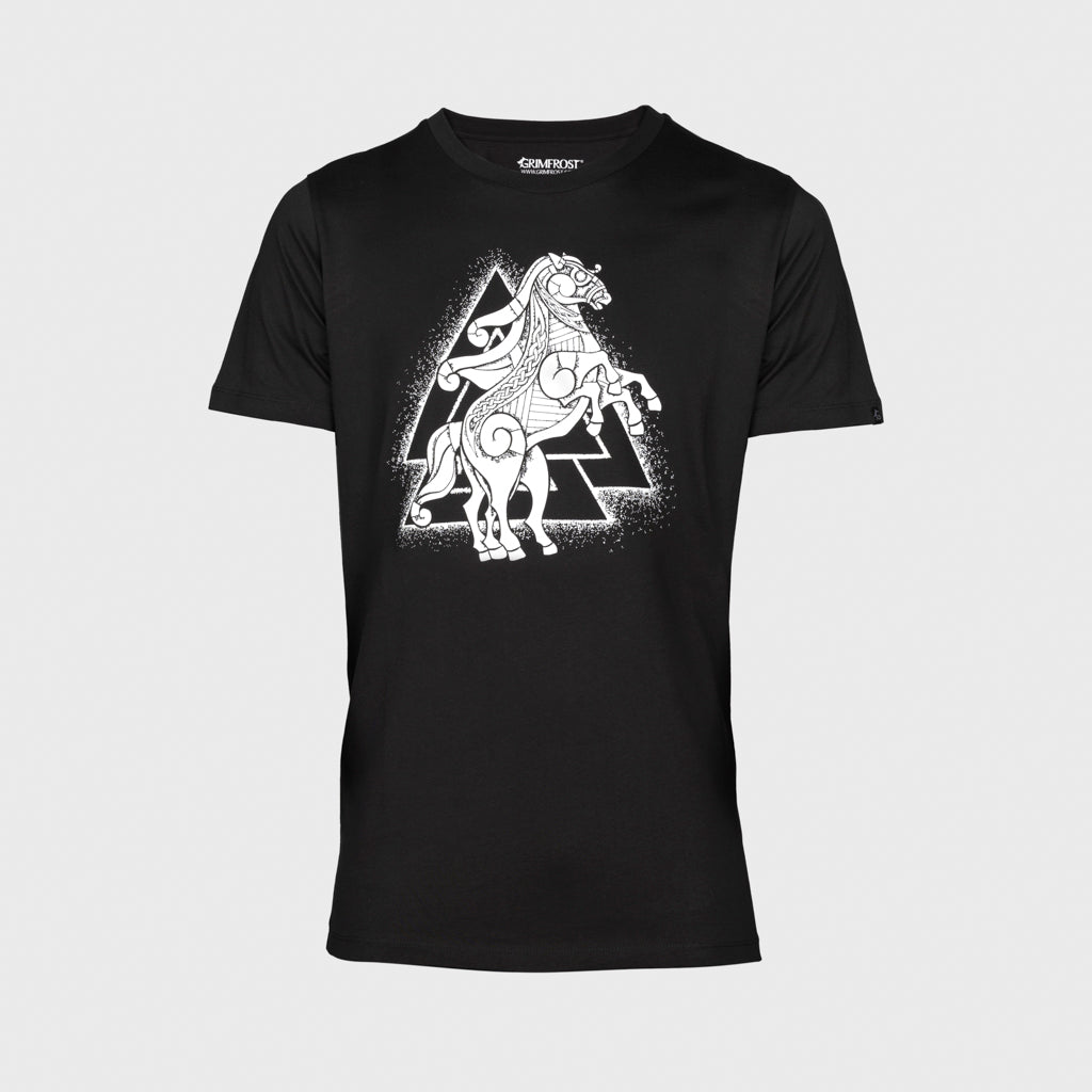 Premium Tee, Sleipnir, Svart