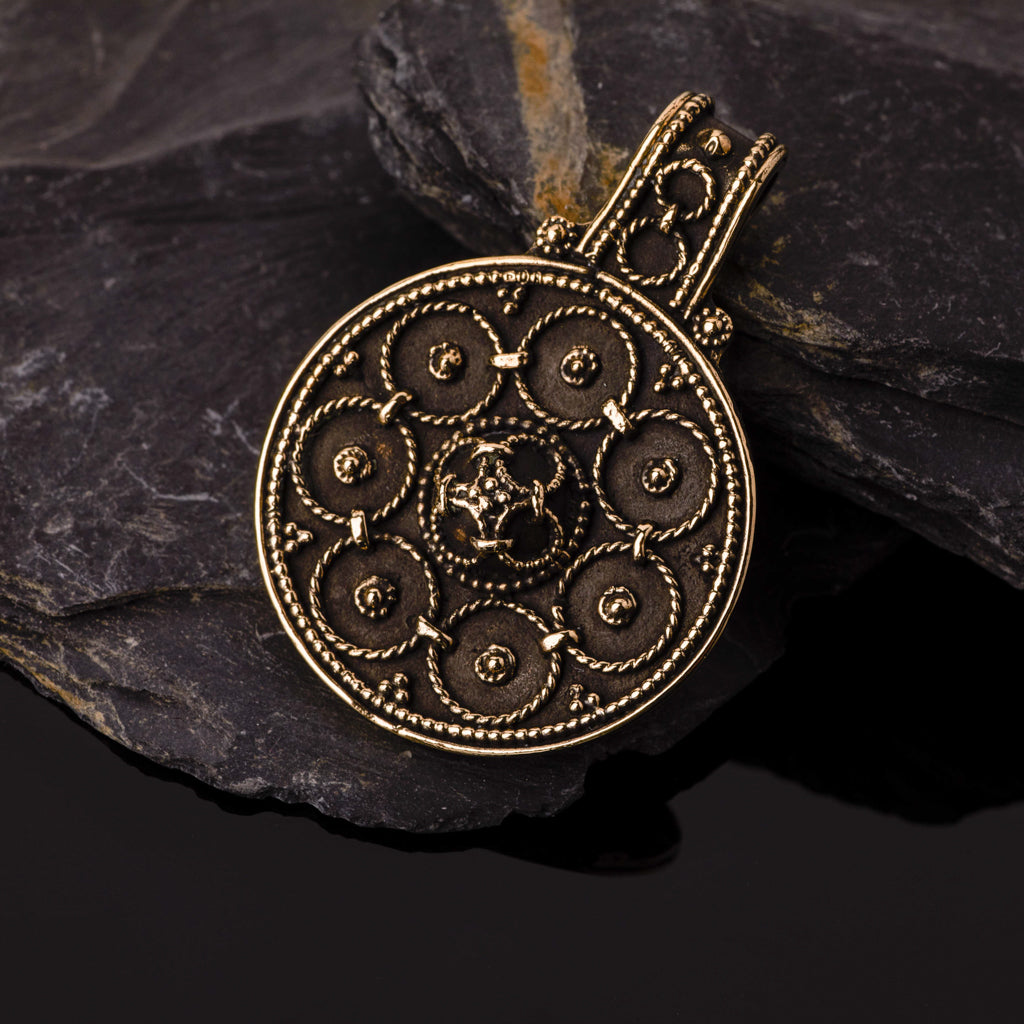 Premium Filigree Pendant, Bronze