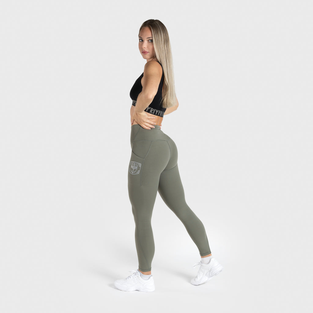 Leggings, Clanhjälm, Ljusgrön