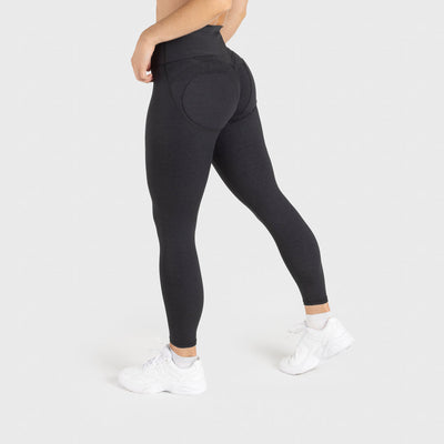 Seat Design Leggings, Black