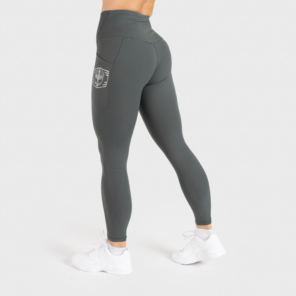 Leggings, Clanhjälm, Mörkgrön