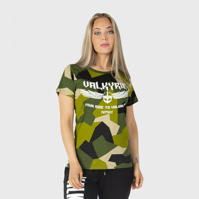 Premium T-shirt, Valkyrie, M90 Grön Camo